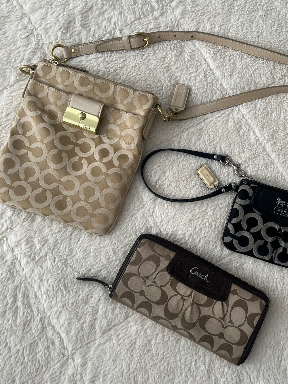 Coach bag and wallet bundle
